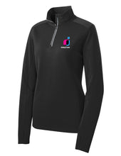 Load image into Gallery viewer, LST860 Sport-Tek® Ladies Sport-Wick® Textured 1/4-Zip Pullover