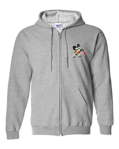 YOUTH BEE ZIP-UP hoody with NAME